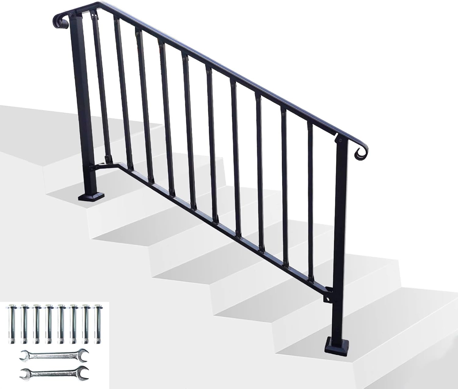 Flexible Handrails for Outdoor Steps, Black Wrought Australia | Ubuy